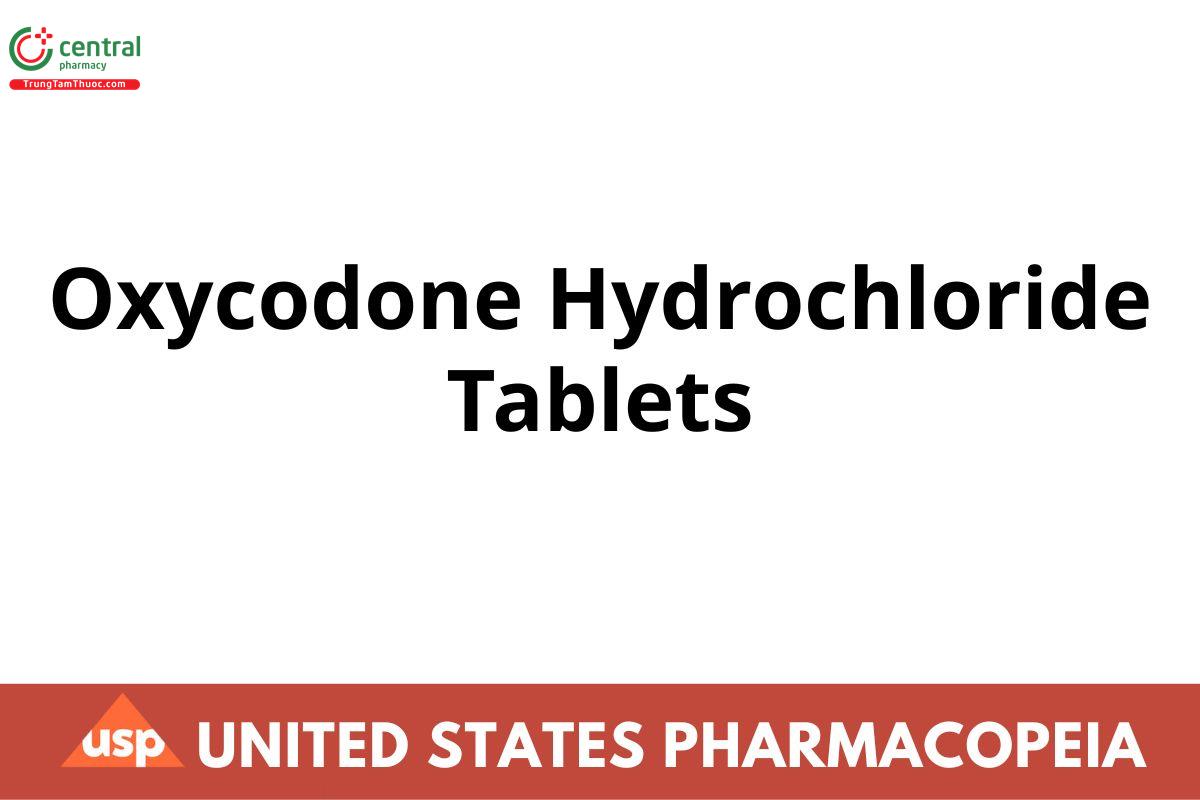 Oxycodone Hydrochloride Tablets