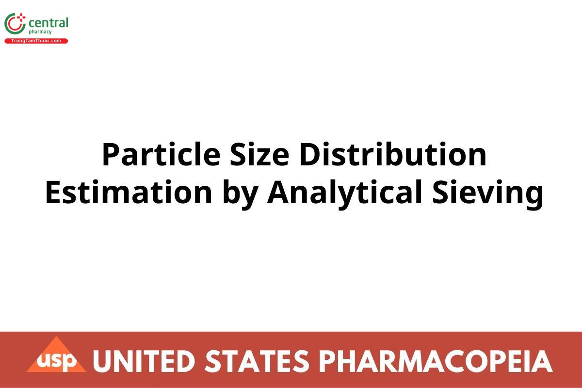 Particle Size Distribution Estimation by Analytical Sieving