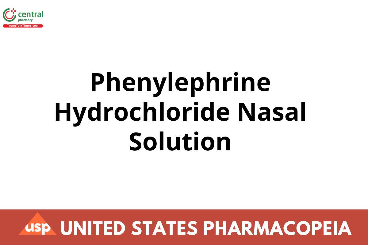 Phenylephrine Hydrochloride Nasal Solution