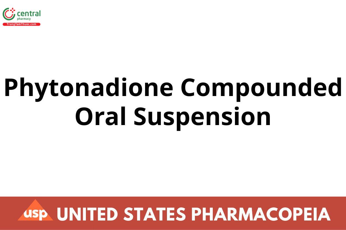Phytonadione Compounded Oral Suspension