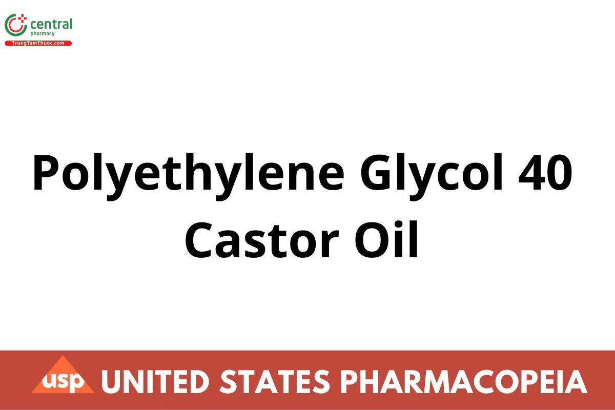 Polyethylene Glycol 40 Castor Oil