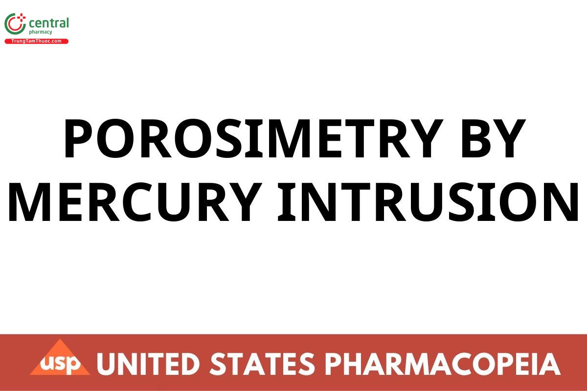 POROSIMETRY BY MERCURY INTRUSION