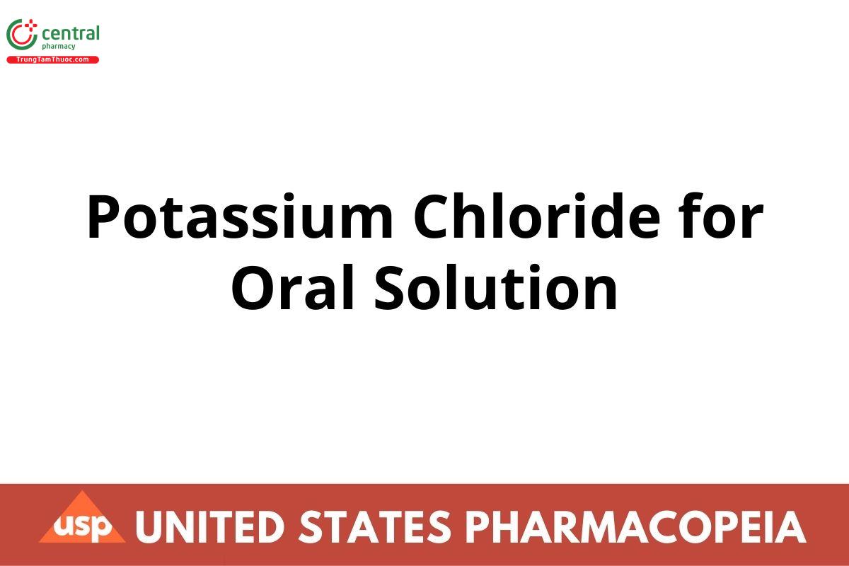 Potassium Chloride for Oral Solution