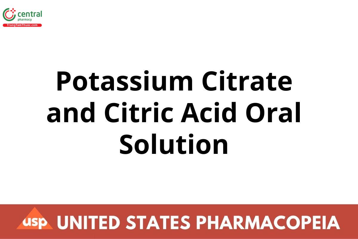 Potassium Citrate and Citric Acid Oral Solution