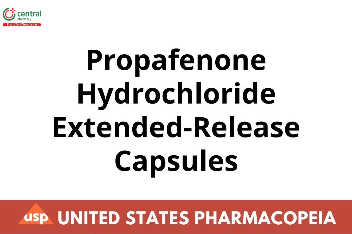 Propafenone Hydrochloride Extended-Release Capsules