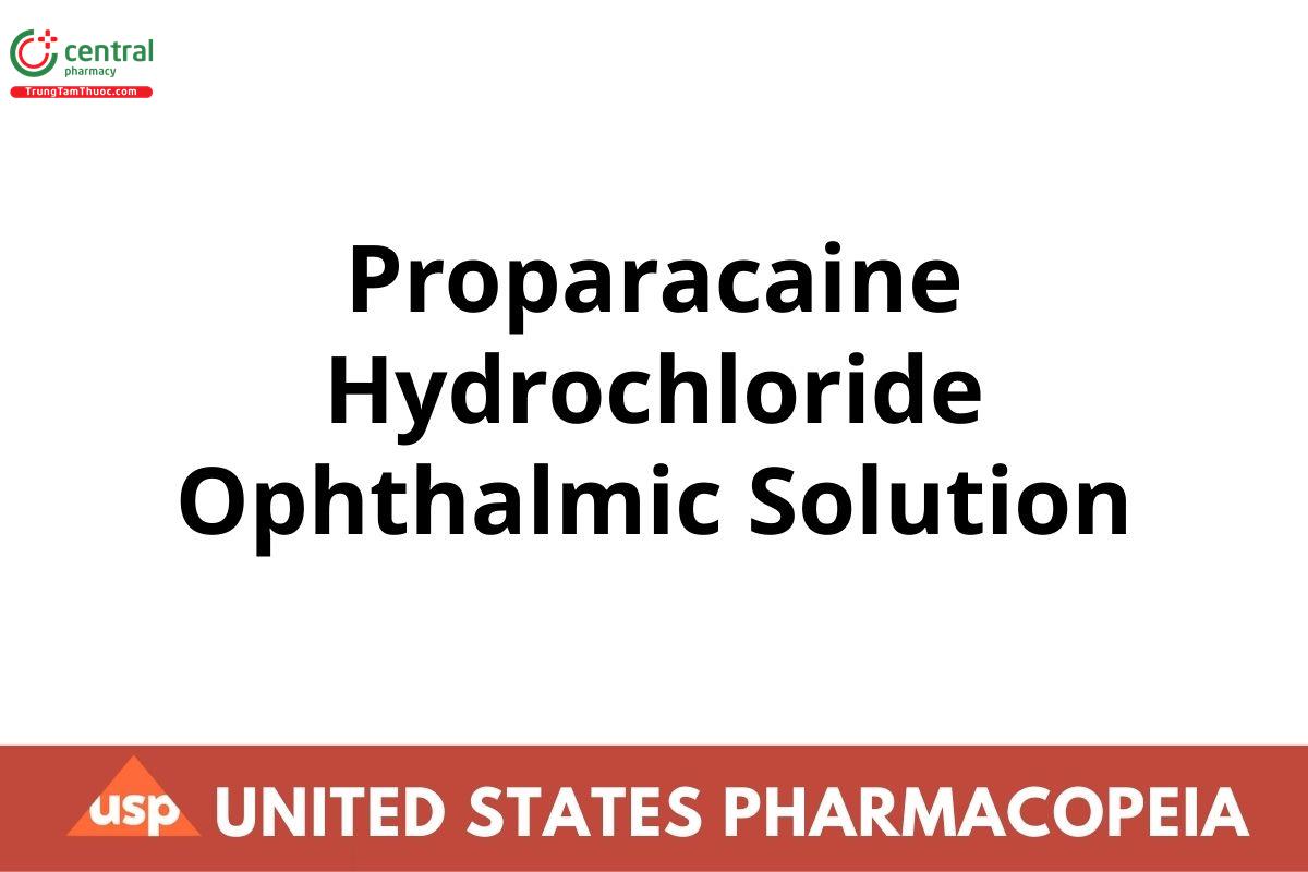 Proparacaine Hydrochloride Ophthalmic Solution