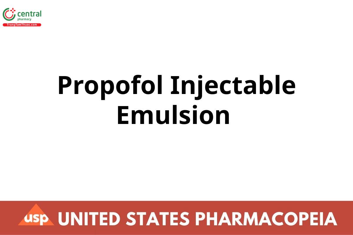 Propofol Injectable Emulsion