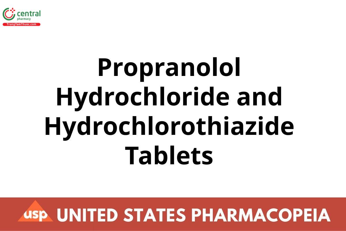 Propranolol Hydrochloride and Hydrochlorothiazide Tablets