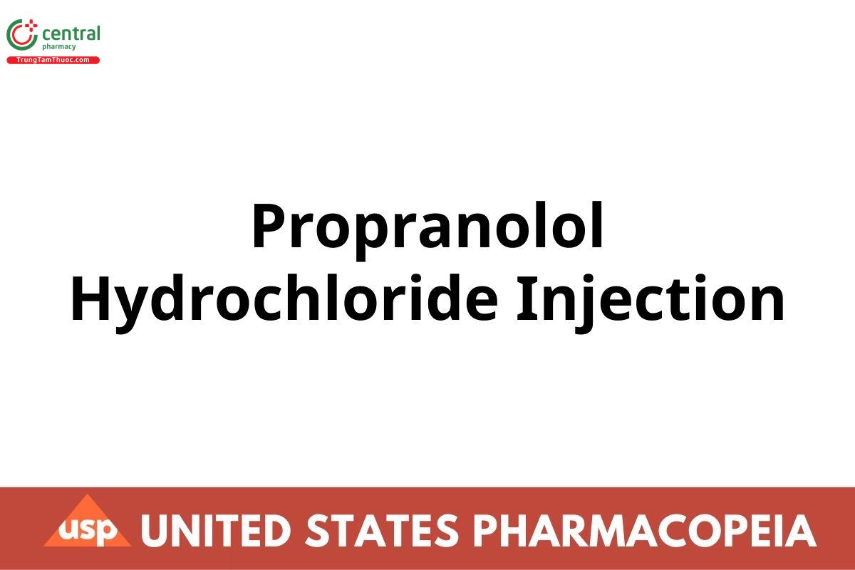 Propranolol Hydrochloride Injection