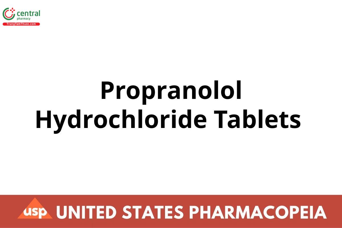 Propranolol Hydrochloride Tablets