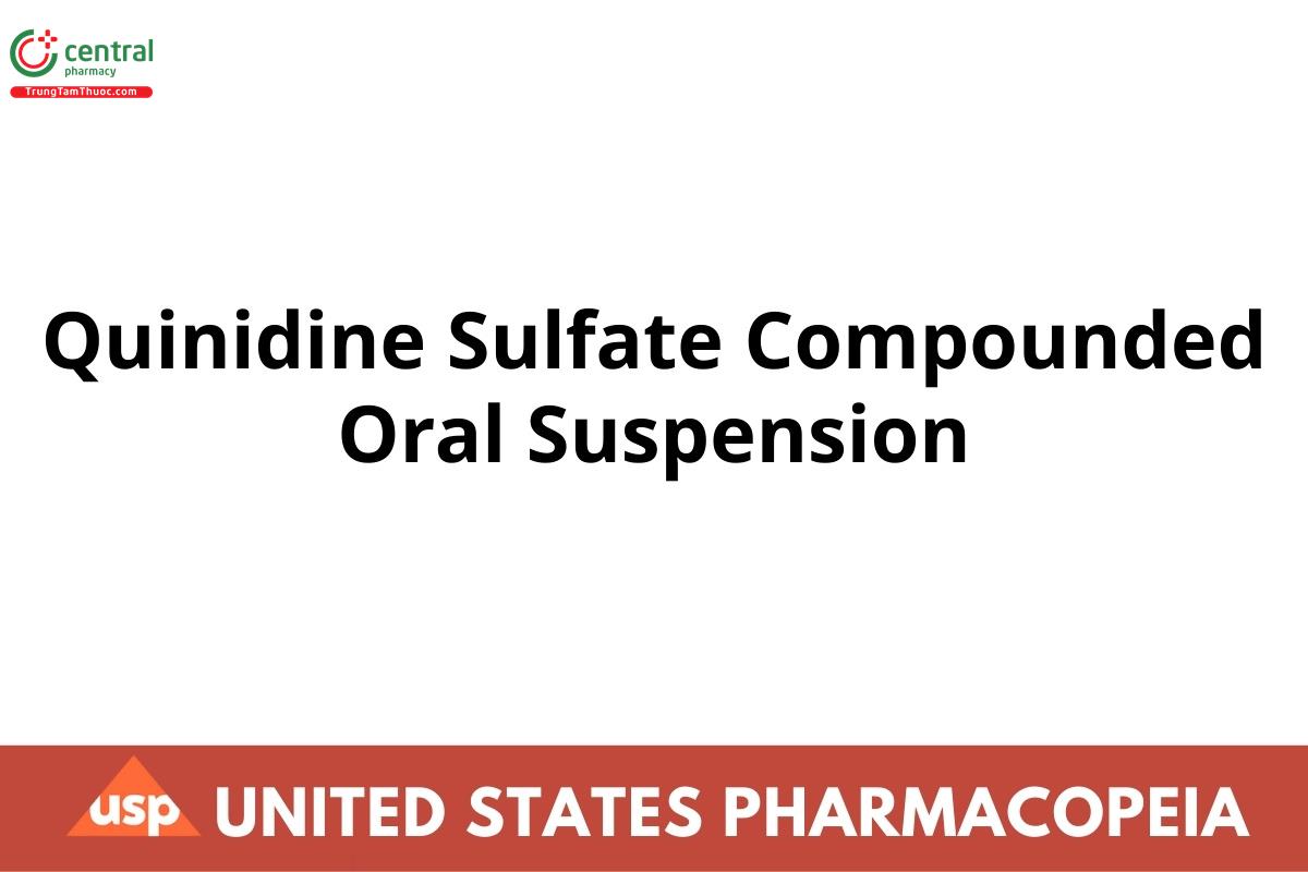 Quinidine Sulfate Compounded Oral Suspension
