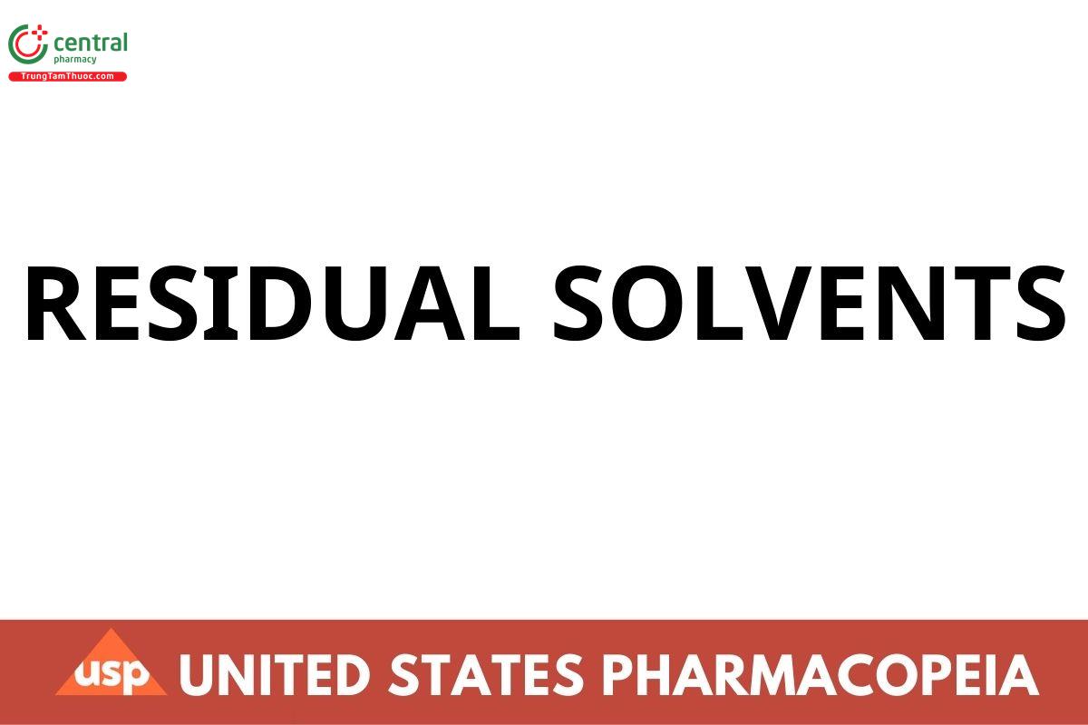 RESIDUAL SOLVENTS