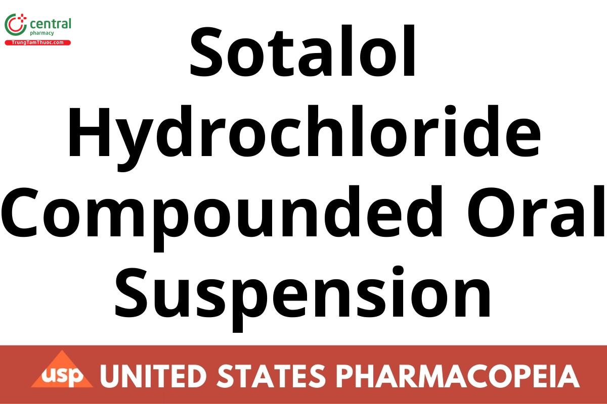 Sotalol Hydrochloride Compounded Oral Suspension