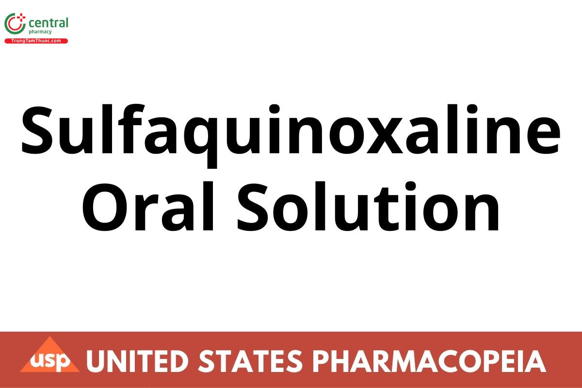 Sulfaquinoxaline Oral Solution