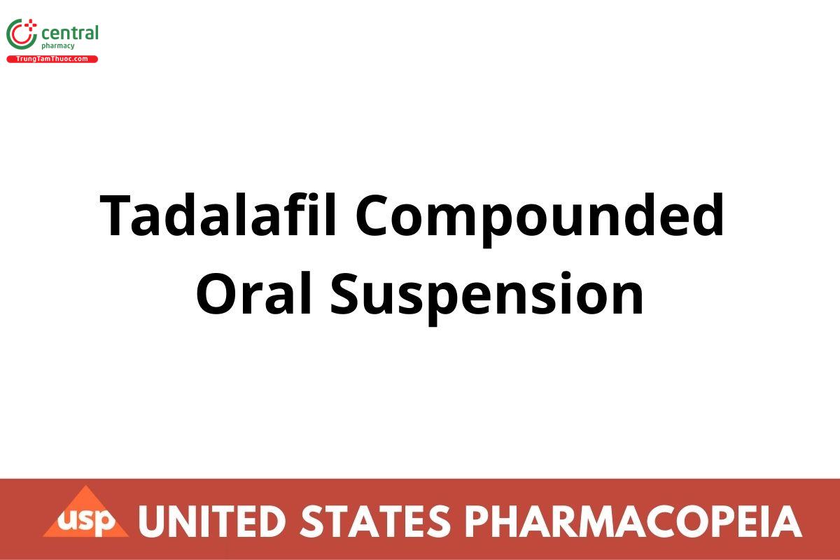 Tadalafil Compounded Oral Suspension