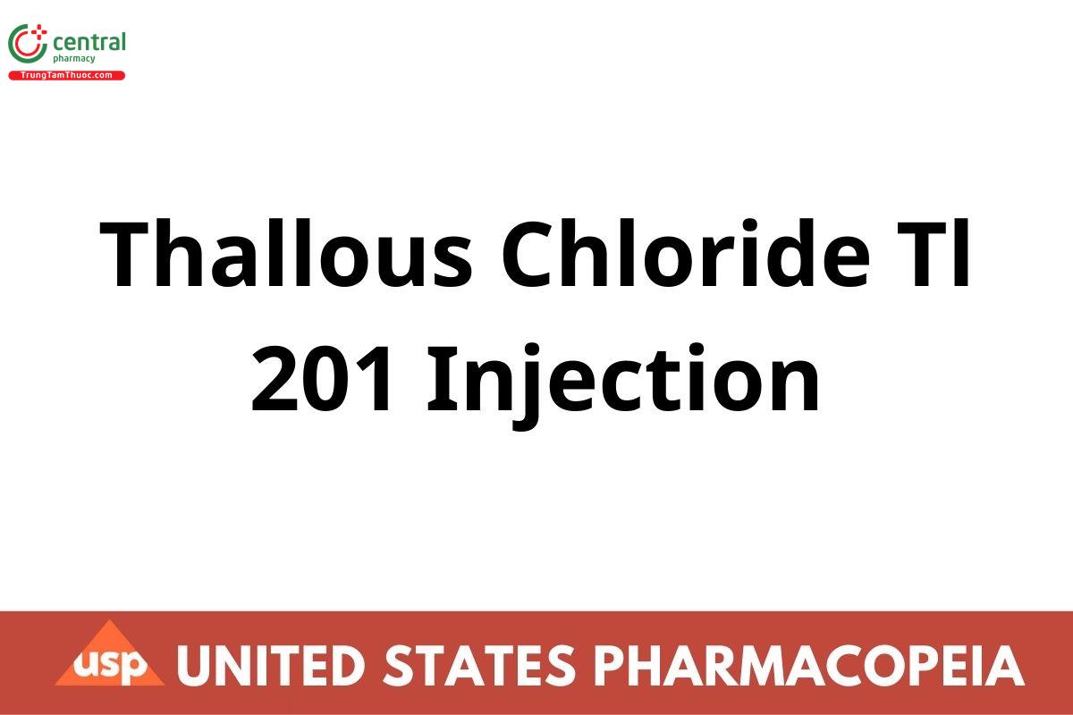 Thallous Chloride Tl 201 Injection