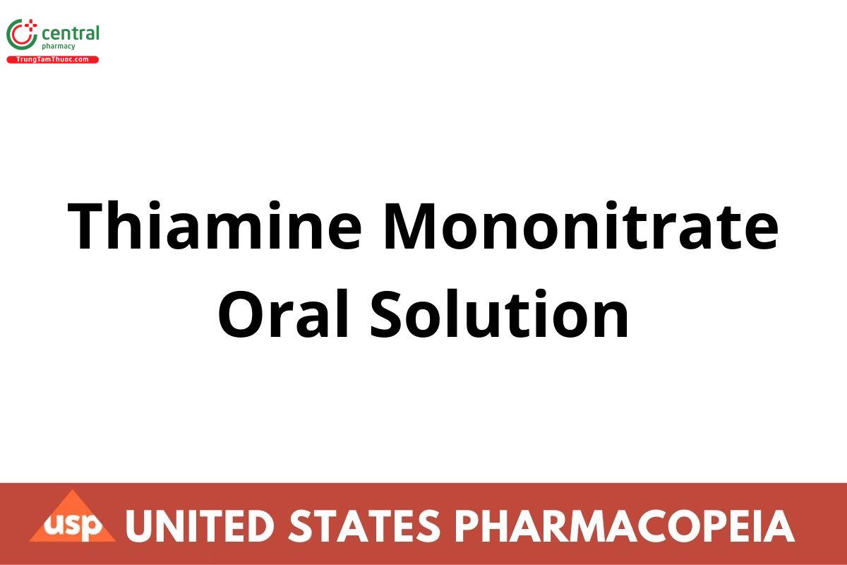 Thiamine Mononitrate Oral Solution