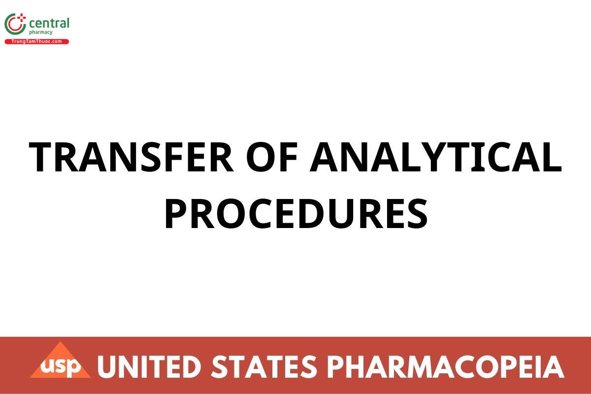 TRANSFER OF ANALYTICAL PROCEDURES