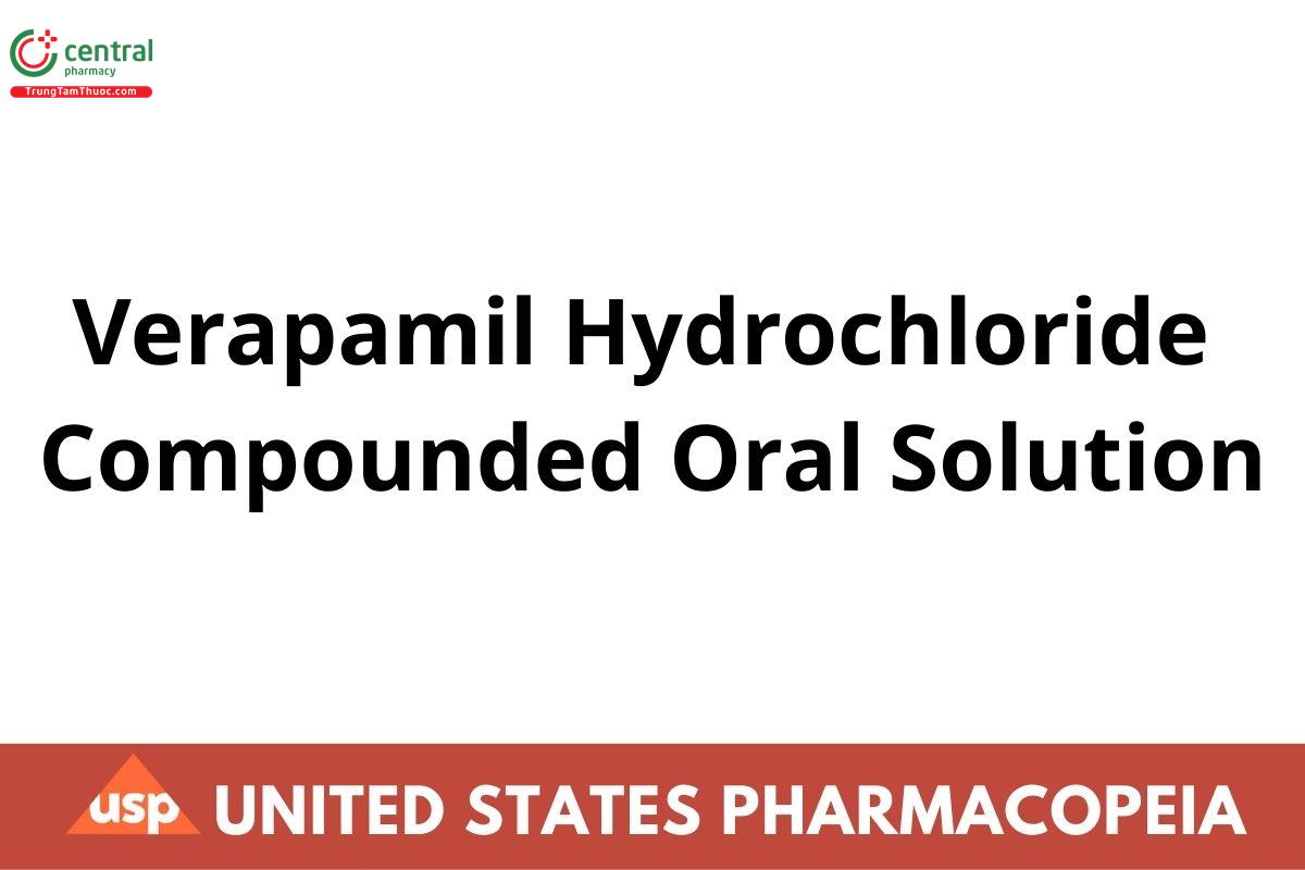 Verapamil Hydrochloride Compounded Oral Solution