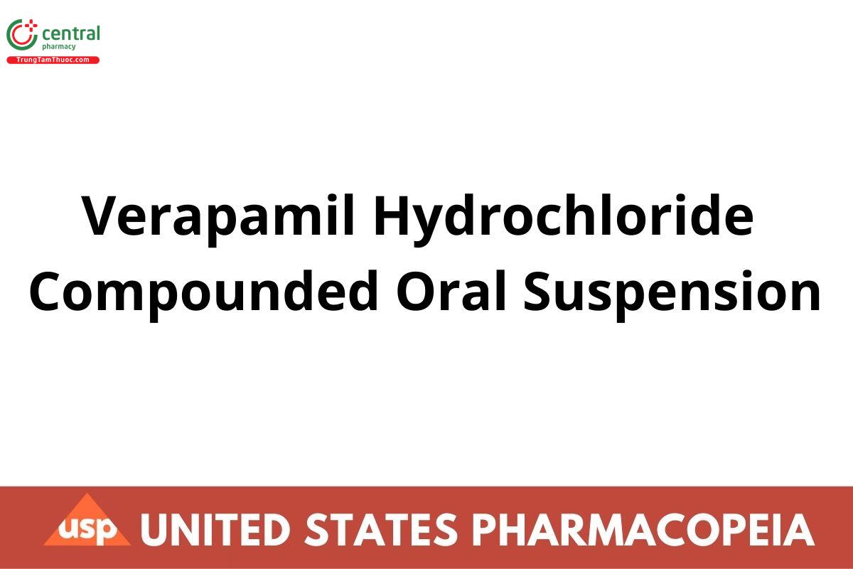 Verapamil Hydrochloride Compounded Oral Suspension