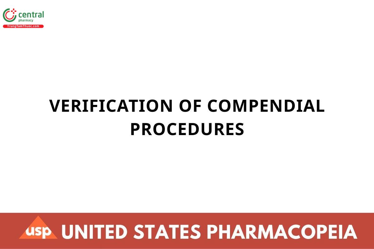 VERIFICATION OF COMPENDIAL PROCEDURES