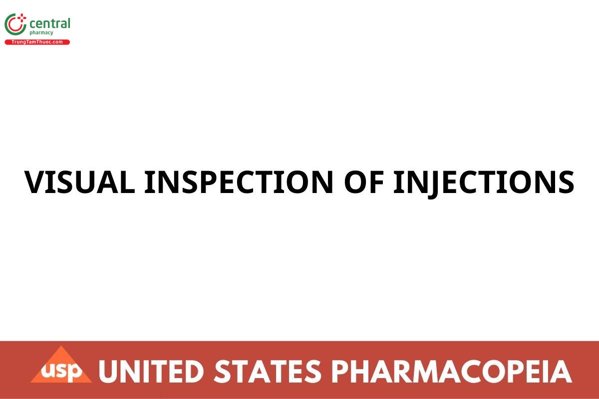 VISUAL INSPECTION OF INJECTIONS