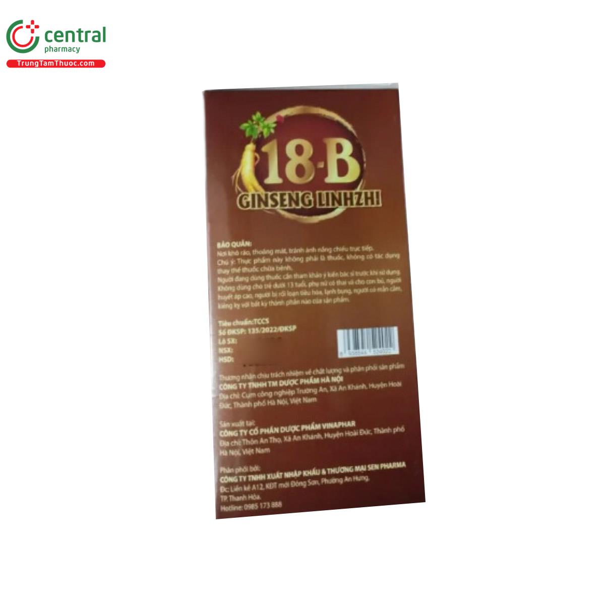 18B Ginseng Linhzhi Vinaphar