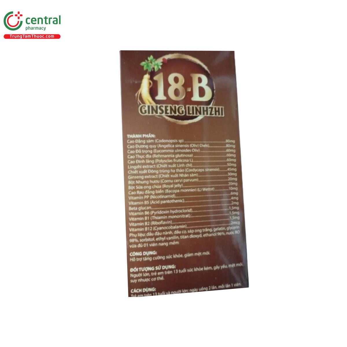 18B Ginseng Linhzhi Vinaphar