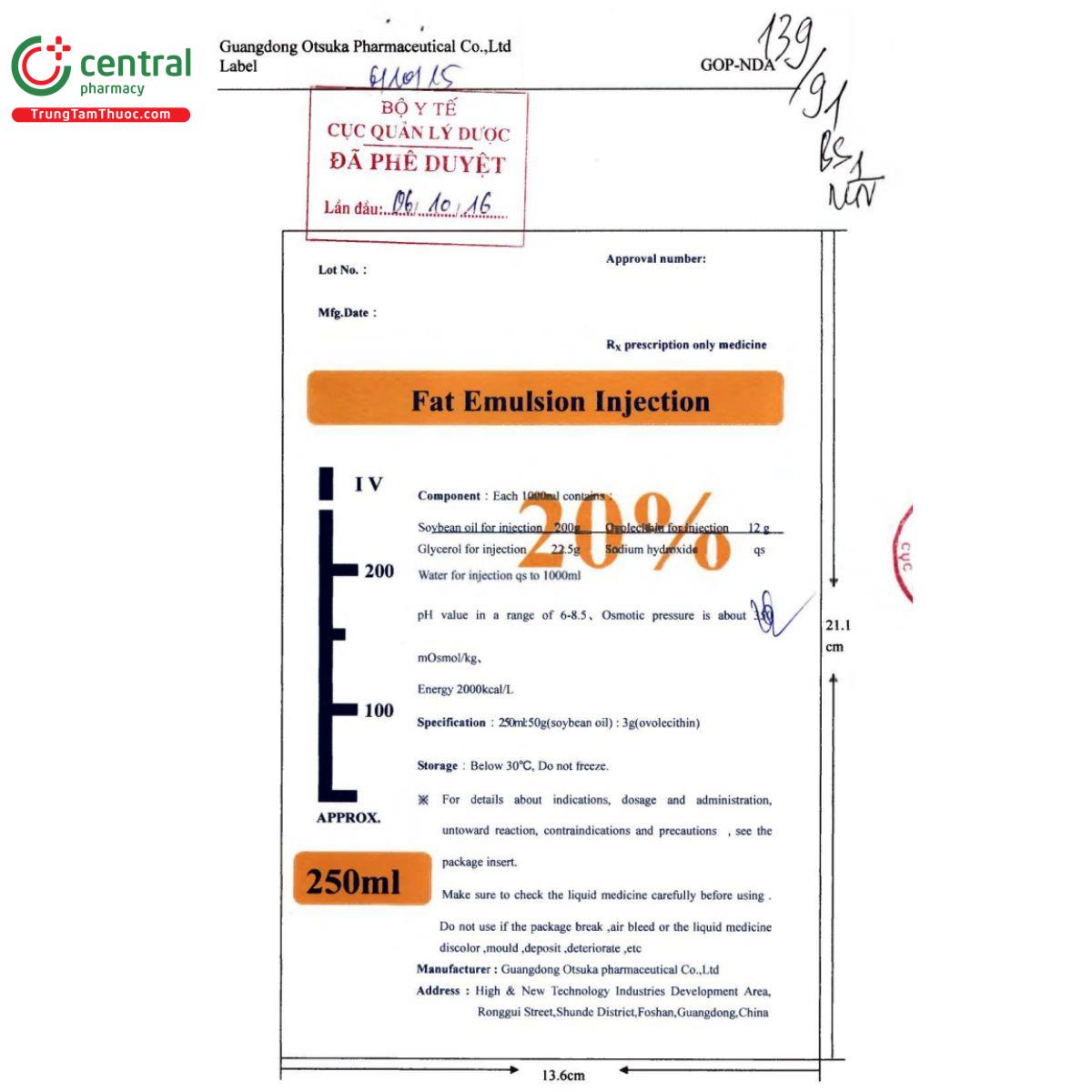 20 fat emulsion injection 2 E1081 20 fat emulsion injection 2 E1081