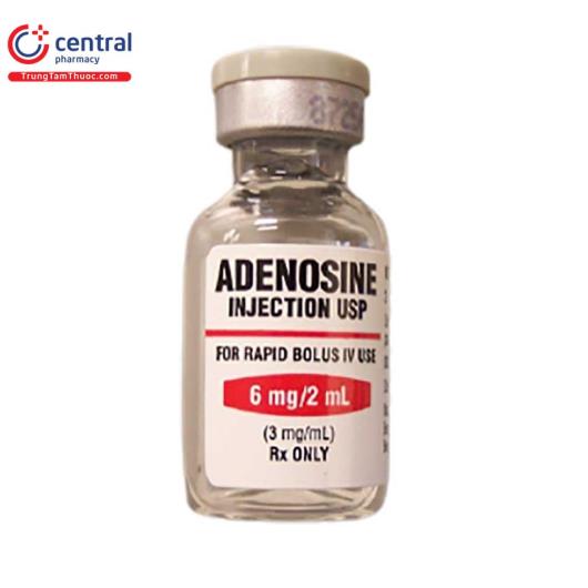 Thuốc Adenosine injection USP 6mg/2ml: tác dụng, liều dùng, cách dùng