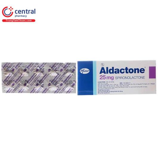 Thuốc Aldactone 25mg (Spironolactone 25mg): Chỉ định và Liều dùng