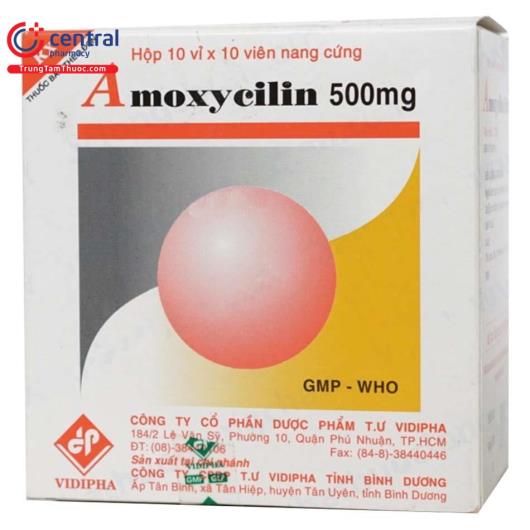 amoxycillin500mgvidiphar ttt4 H2162