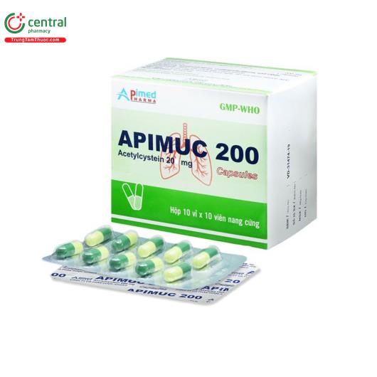 apimuc 200 capsules 1 C0258