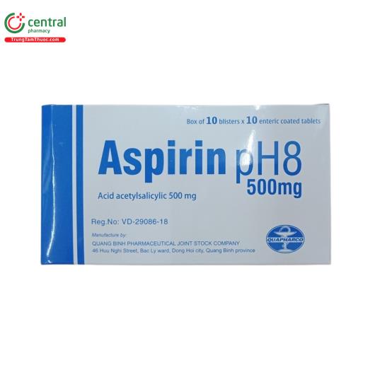 aspirin ph8 500mg quapharco 1 M5254