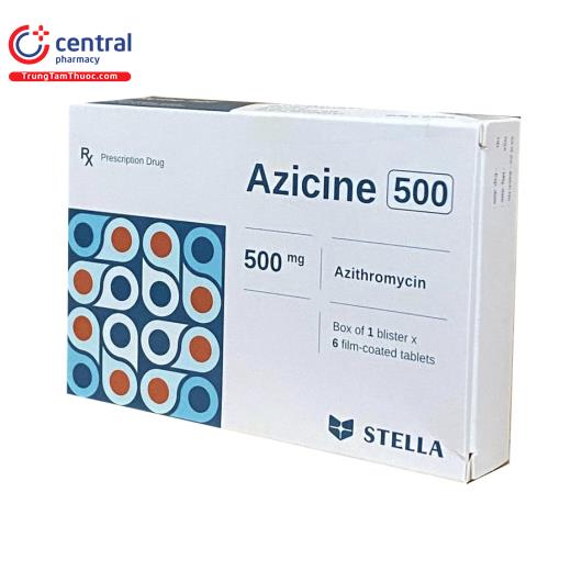 [CHÍNH HÃNG] Thuốc Azicine 500 điều trị nhiễm khuẩn an toàn
