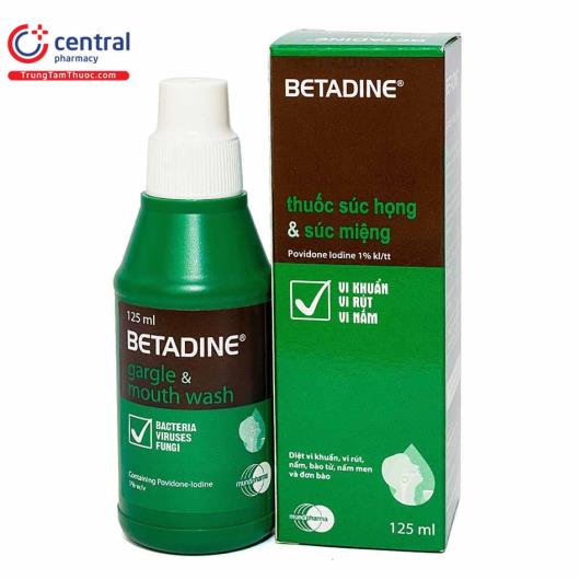 betadine gargle mouthwash 1 2 N5358