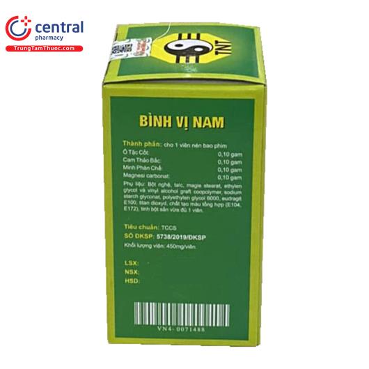 Thuốc Bình Vị Nam YHCT-TNT: Chỉ định, Liều Dùng Và Lưu ý Sử Dụng