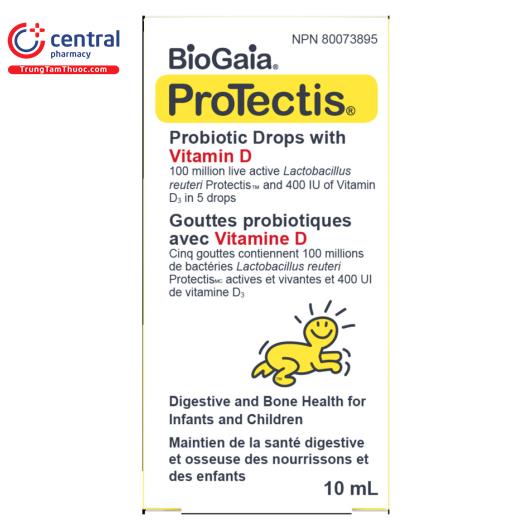 Thuốc BioGaia Protectis Baby Drops With Vitamin D3 an toàn cho bé