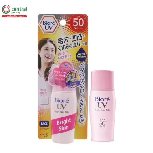 biore uv bright face milk spf 50 pa 2 E1113