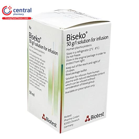 [CHÍNH HÃNG] Thuốc Biseko 50 g/l chai 50ml - Dung dịch tiêm truyền