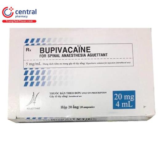 bupivacaine for spinal anaesthesia aguettant 5mg ml 1 V8785