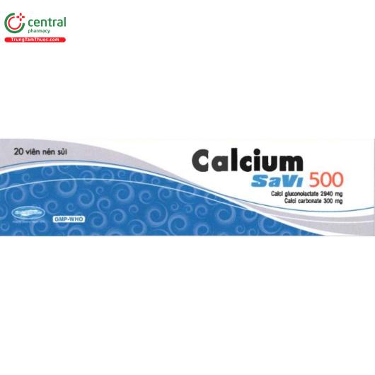 calcium savi 500 5 S7716