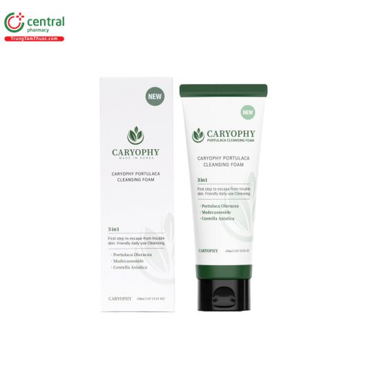 caryophy portulaca cleansing foam 2 E2058