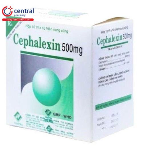cephalexin 500mg vidipha 6 P6625