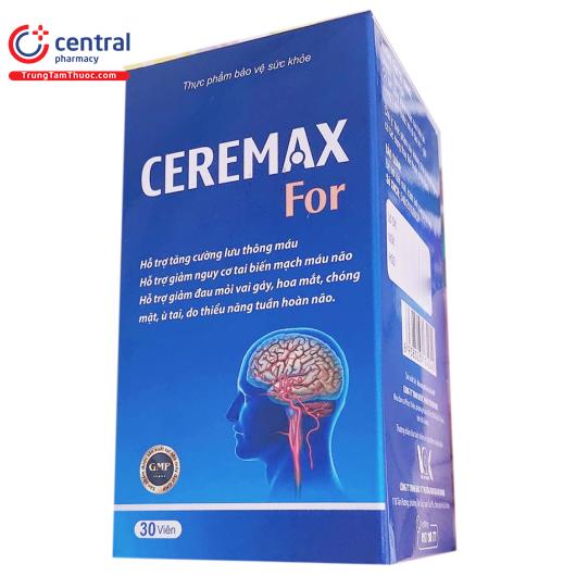 [CHÍNH HÃNG] Ceremax For bổ não, phòng ngừa tai biến mạch máu não
