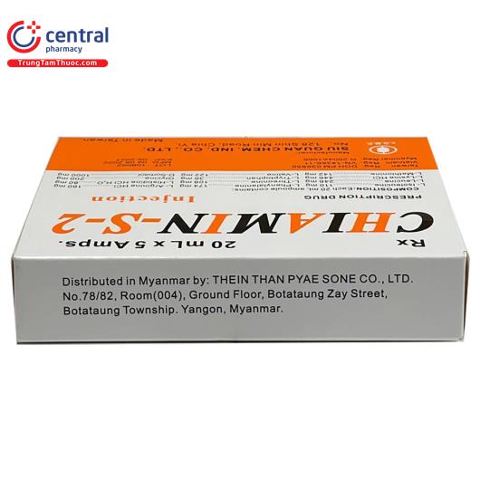 Dung dịch tiêm truyền Chiamin-S-2 20ml: tác dụng, cách dùng