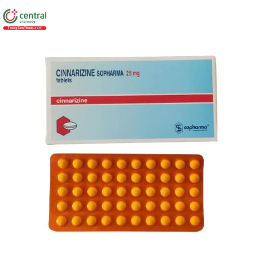 cinnarizine sopharma 25mg tablet 1 V8476