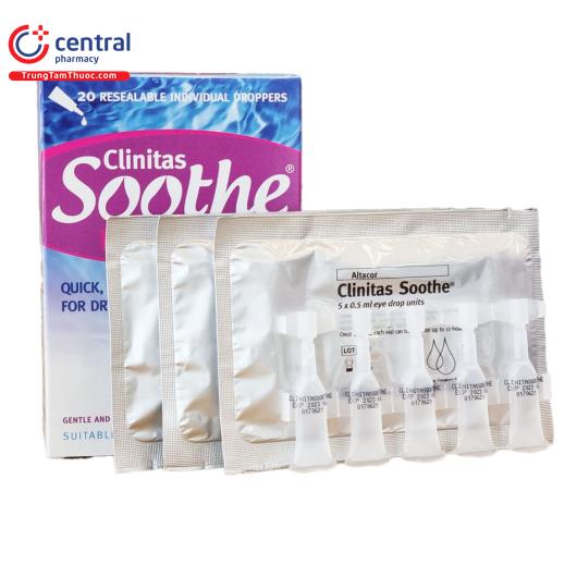 [CHÍNH HÃNG] Nhỏ mắt Clinitas Soothe 0.4 dưỡng mắt giảm khô