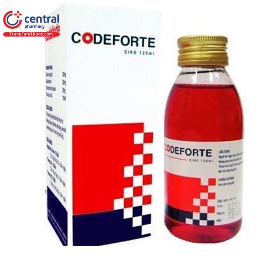 Thuốc siro ho Codeforte 125ml Nam Hà điều trị ho khan, ho có đờm