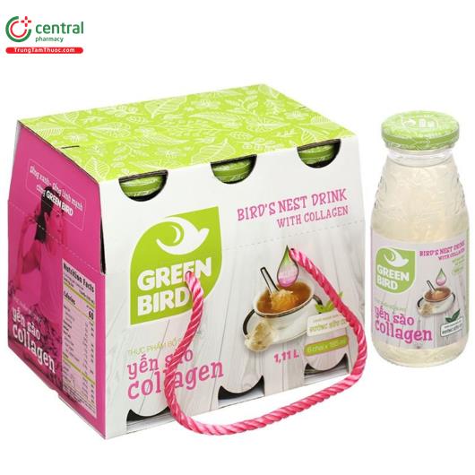 collagen green bird 17 D1053